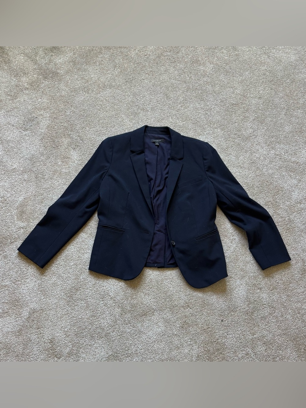 Ann Taylor Petite Navy Blazer Jacket